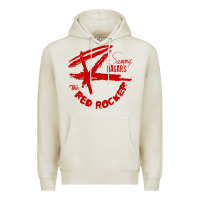 Oatmeal Heather red rocker music Premium Hoodie - Craftify