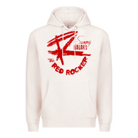 Pale Pink red rocker music Premium Hoodie - Craftify