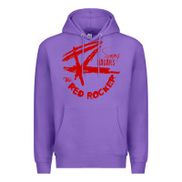 Purple red rocker music Premium Hoodie - Craftify