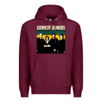 Burgundy Cowboy Junkies, Cowboy, Junkies, Cowboy Junkie, Cowboy Junkies vintage Premium Hoodie - Craftify