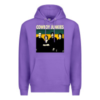 Purple Cowboy Junkies, Cowboy, Junkies, Cowboy Junkie, Cowboy Junkies vintage Premium Hoodie - Craftify