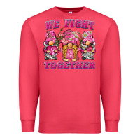 Cardinal we fight together breast cancer gnome Premium Sweatshirt - BarkalooDesign