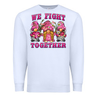 White we fight together breast cancer gnome Premium Sweatshirt - BarkalooDesign