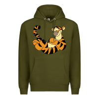Army Green tigger Premium Hoodie - Craftify