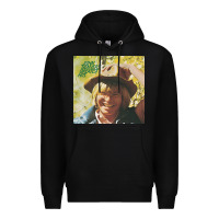 Black john denver estate releases unrele Premium Hoodie - Craftify