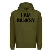 Army Green i am banksy Premium Hoodie - Craftify