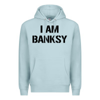 Blue Mist i am banksy Premium Hoodie - Craftify