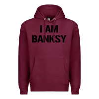 Burgundy i am banksy Premium Hoodie - Craftify