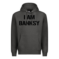 Charcoal Heather i am banksy Premium Hoodie - Craftify