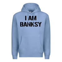 Colony Blue i am banksy Premium Hoodie - Craftify