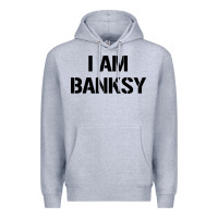 Heather Grey i am banksy Premium Hoodie - Craftify