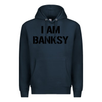 Navy i am banksy Premium Hoodie - Craftify