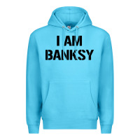 Ocean Blue i am banksy Premium Hoodie - Craftify