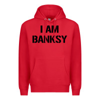 Red i am banksy Premium Hoodie - Craftify