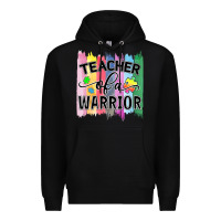 Black Teacher of a warrior Premium Hoodie - CowhideDigitalArt