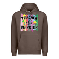 Coffee Teacher of a warrior Premium Hoodie - CowhideDigitalArt