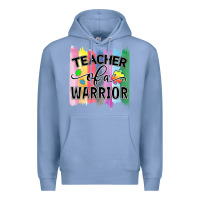 Colony Blue Teacher of a warrior Premium Hoodie - CowhideDigitalArt