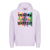 Lilac Teacher of a warrior Premium Hoodie - CowhideDigitalArt