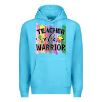 Ocean Blue Teacher of a warrior Premium Hoodie - CowhideDigitalArt