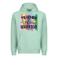 Seafoam Teacher of a warrior Premium Hoodie - CowhideDigitalArt