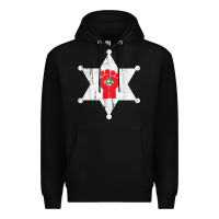 Black GONZOS SHERIFF HUNTERS S THOMPSON Premium Hoodie - Craftify