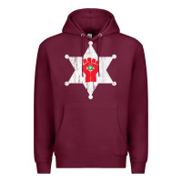 Burgundy GONZOS SHERIFF HUNTERS S THOMPSON Premium Hoodie - Craftify