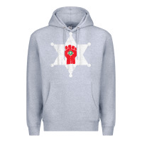 Heather Grey GONZOS SHERIFF HUNTERS S THOMPSON Premium Hoodie - Craftify