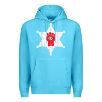 Ocean Blue GONZOS SHERIFF HUNTERS S THOMPSON Premium Hoodie - Craftify
