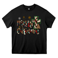 Black merry christmas Heavy Core Tee - JahusDesignShop