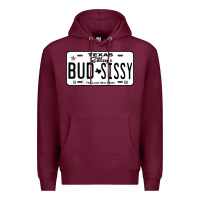 Burgundy country love gilley's bud n sissy texas cowboy license gift raglan bas Premium Hoodie - Craftify