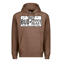 Chestnut country love gilley's bud n sissy texas cowboy license gift raglan bas Premium Hoodie - Craftify