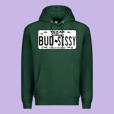 Country Love Gilley's Bud N Sissy Texas Cowboy License Gift Raglan Bas Premium Hoodie Designed By Craftify