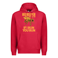 Cardinal bee beekeeper if i run you run bumble bee humour 449 hive beekeeping Premium Hoodie - Craftify