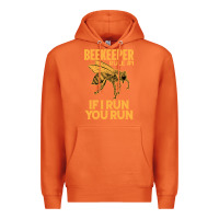 Carrot bee beekeeper if i run you run bumble bee humour 449 hive beekeeping Premium Hoodie - Craftify