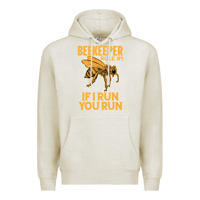 Bee Beekeeper If I Run You Run Bumble Bee Humour 449 Hive Beekeeping Premium Hoodie by Craftify | Teevron