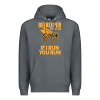 Rock bee beekeeper if i run you run bumble bee humour 449 hive beekeeping Premium Hoodie - Craftify
