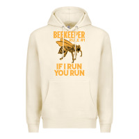 Tofu bee beekeeper if i run you run bumble bee humour 449 hive beekeeping Premium Hoodie - Craftify