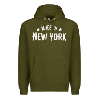 Army Green Made In New York NY City NYC New Yorker My Home State Pride Premium T- Premium Hoodie - Craftify
