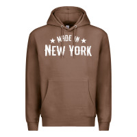 Chestnut Made In New York NY City NYC New Yorker My Home State Pride Premium T- Premium Hoodie - Craftify