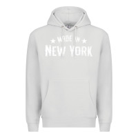 Dove Grey Made In New York NY City NYC New Yorker My Home State Pride Premium T- Premium Hoodie - Craftify