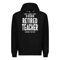 Black Retired Teacher Premium Hoodie - Craftify