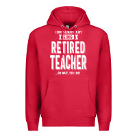 Cardinal Retired Teacher Premium Hoodie - Craftify