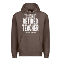 Coffee Retired Teacher Premium Hoodie - Craftify