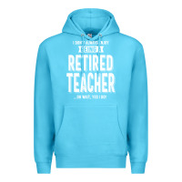 Ocean Blue Retired Teacher Premium Hoodie - Craftify