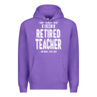 Purple Retired Teacher Premium Hoodie - Craftify