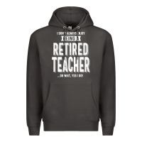 Smoke Retired Teacher Premium Hoodie - Craftify
