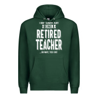 Sports Green Retired Teacher Premium Hoodie - Craftify