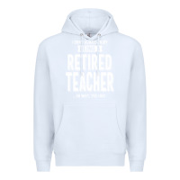 White Retired Teacher Premium Hoodie - Craftify