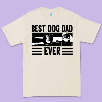 Best Dog Dad Ever Premium Tee Designed By Bettercallsaul