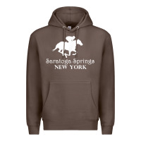 Coffee Saratoga Springs New York Horse Racing Jockey Premium Hoodie - Craftify